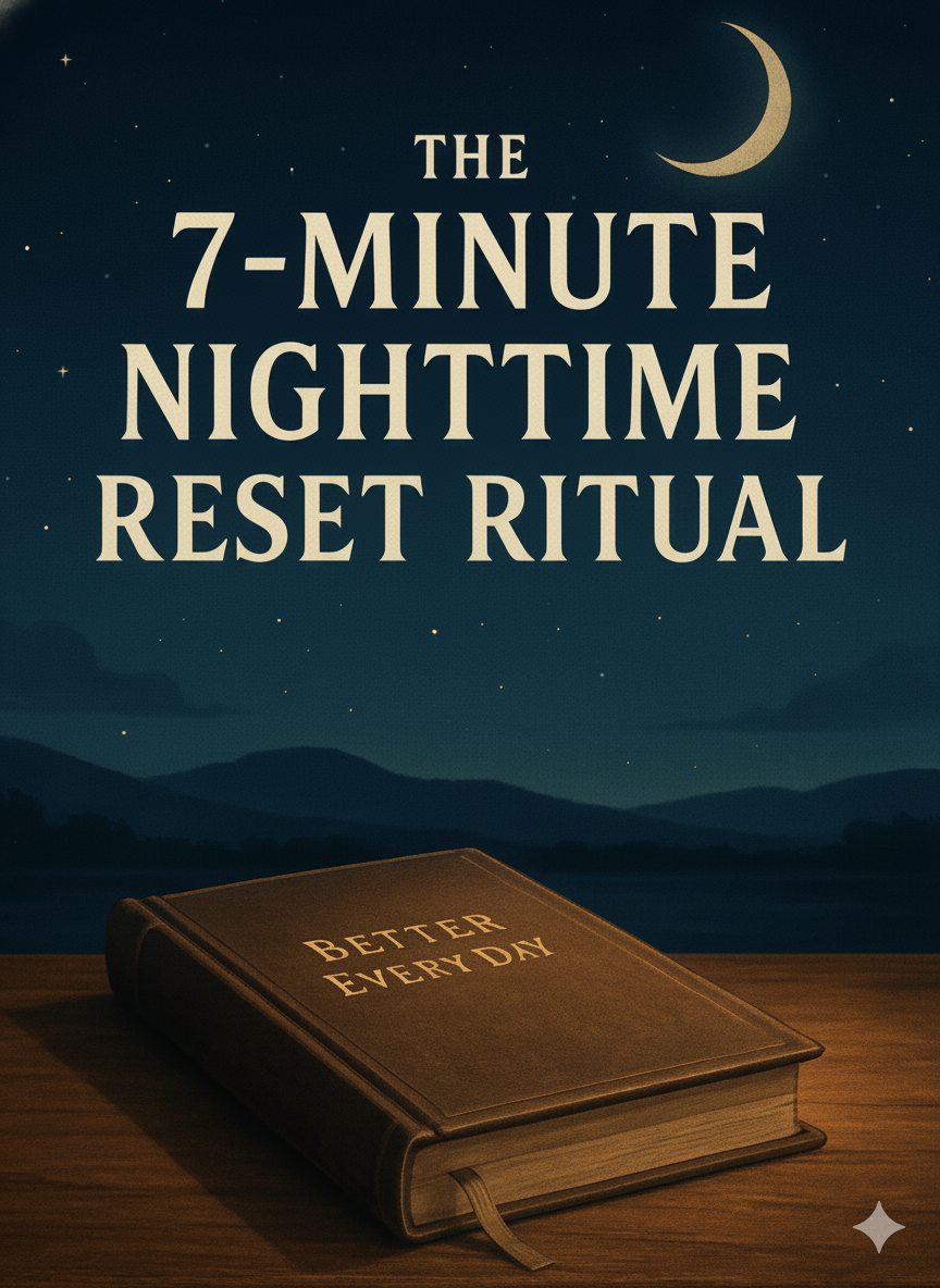 7-Minute E-book Nighttime Reset Ritual
